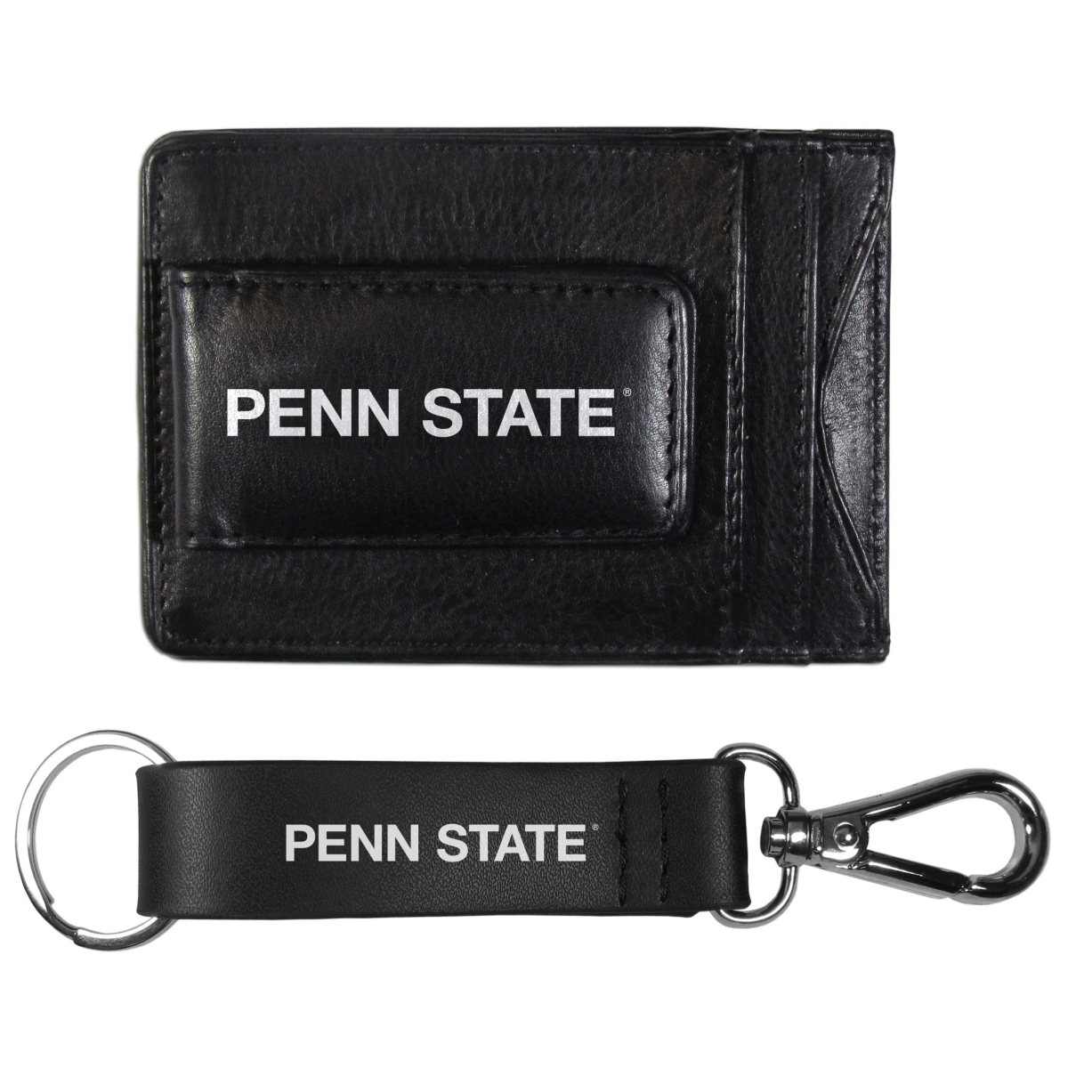Siskiyou CCCP27KCS Unisex NCAA Penn State Nittany Lions Leather Cash & Cardholder & Strap Key Chain - One Size