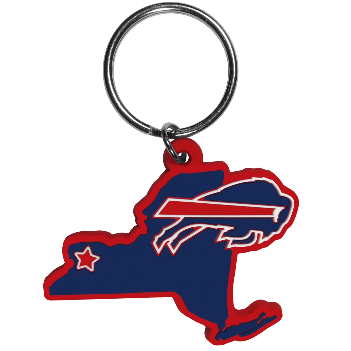 Siskiyou FHPK015 Unisex NFL Buffalo Bills Home State Flexi Key Chain