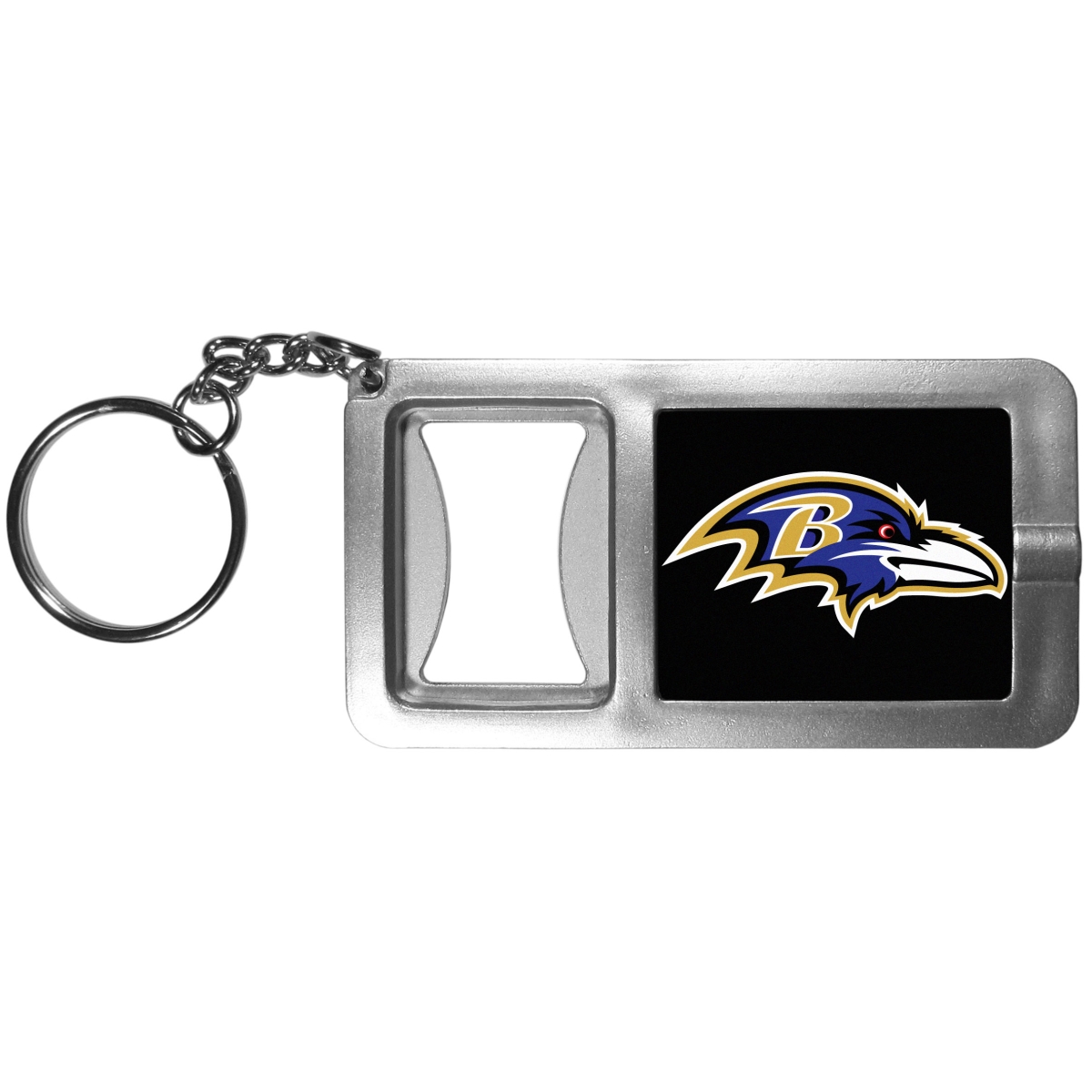 Siskiyou FFBK180 Unisex NFL Baltimore Ravens Flashlight Key Chain with Bottle Opener