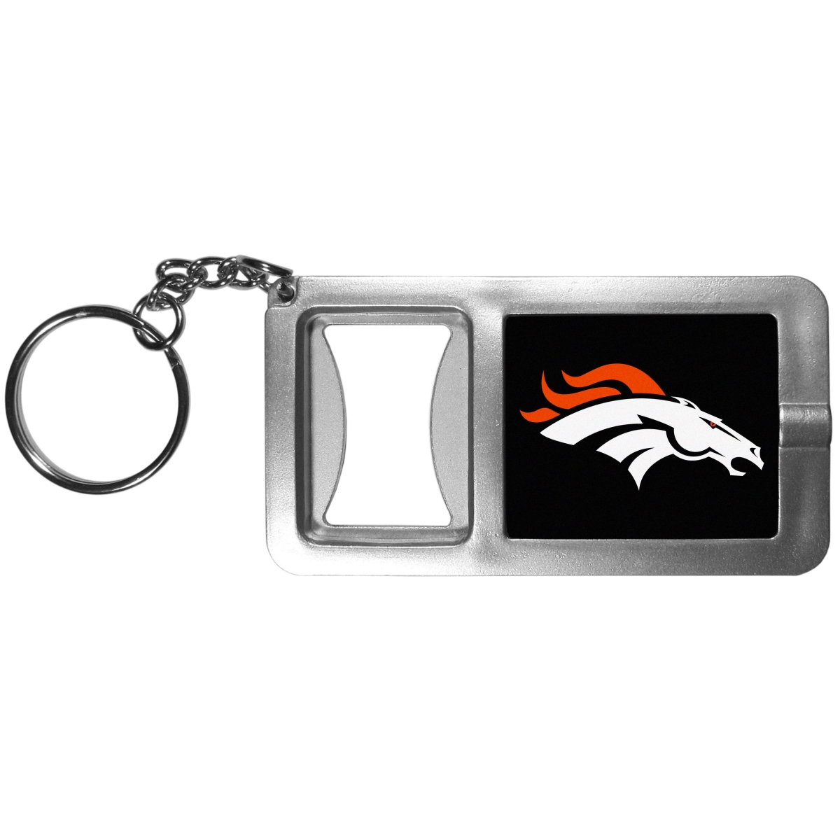 Siskiyou FFBK020 Unisex NFL Denver Broncos Flashlight Key Chain with Bottle Opener