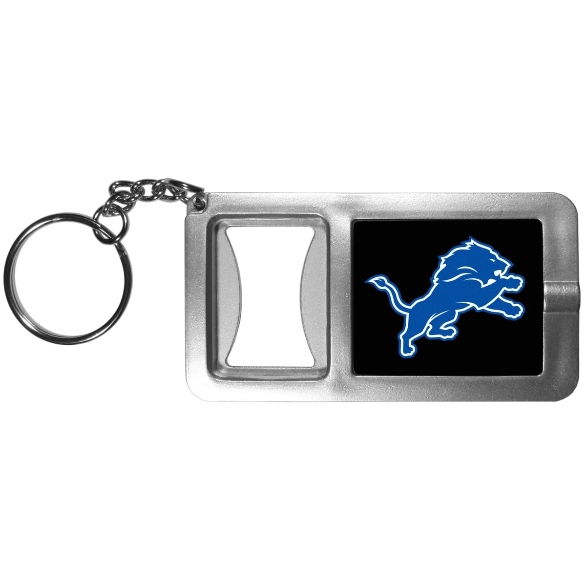 NFL Detroit Lions Keychain Flashlight & Bottle Opener - Blue - Unisex