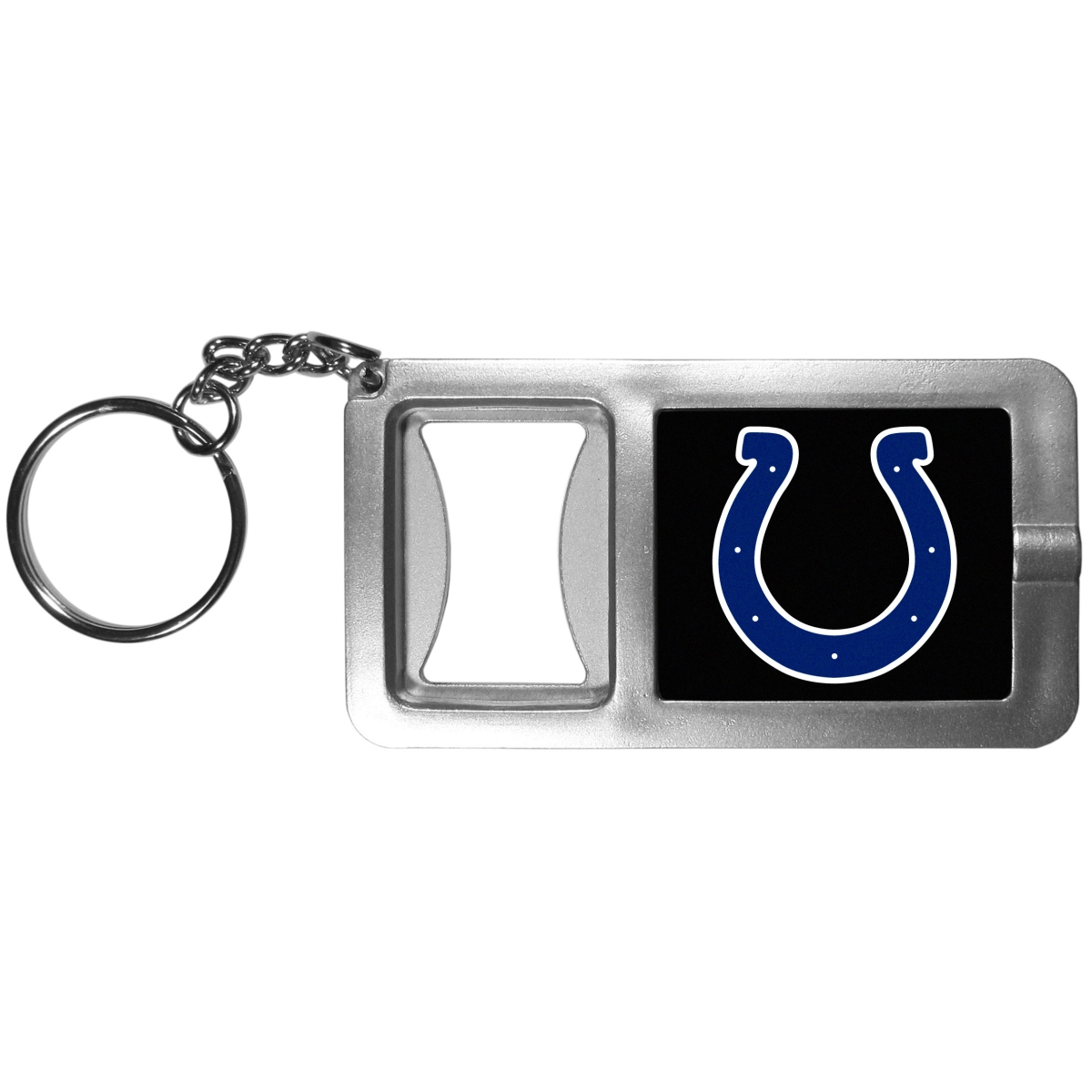 Siskiyou FFBK050 Unisex NFL Indianapolis Colts Flashlight Key Chain with Bottle Opener