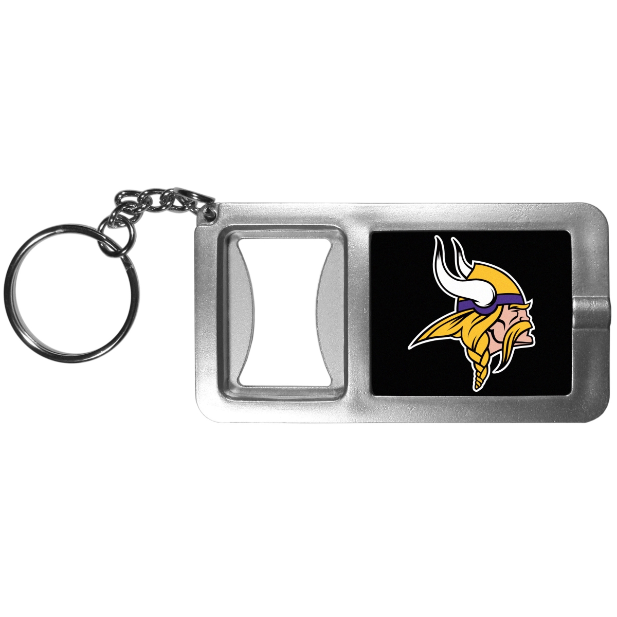 Siskiyou FFBK165 Unisex NFL Minnesota Vikings Flashlight Key Chain with Bottle Opener
