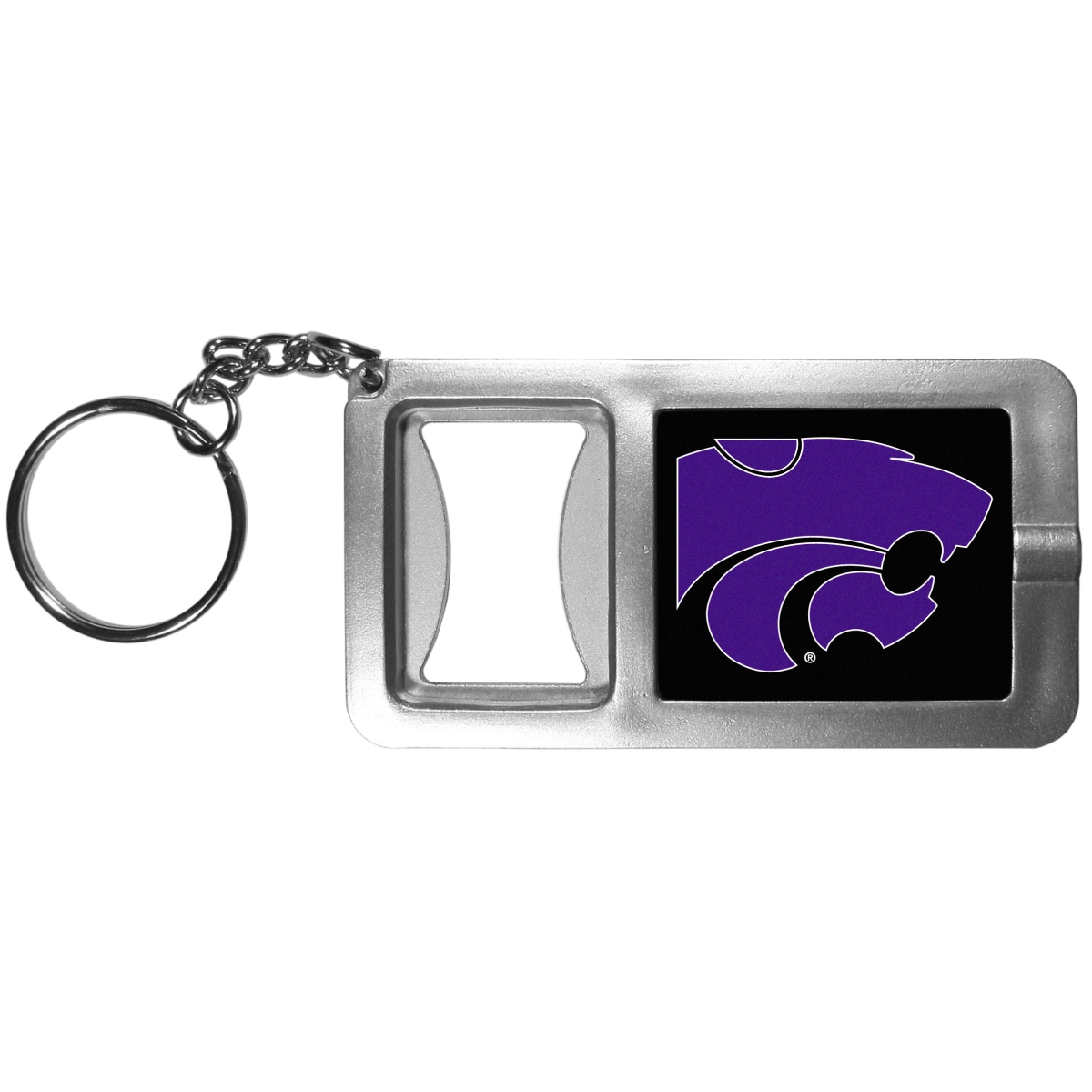 Siskiyou CFBK15 NCAA Kansas State Wildcats Flashlight Key Chain with Bottle Opener