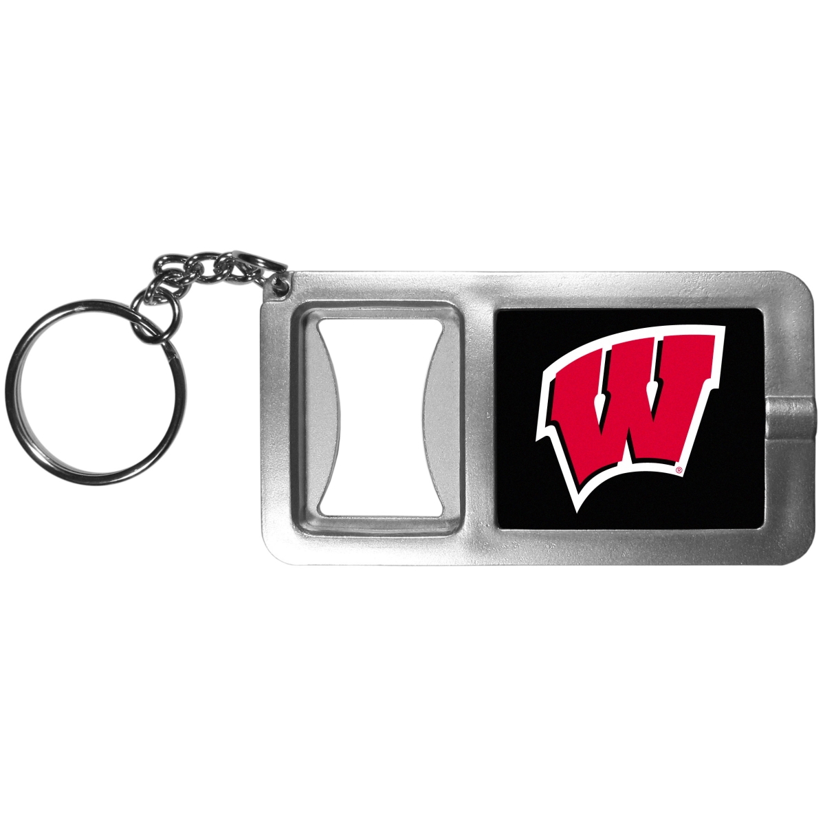 Siskiyou CFBK51 Unisex NCAA Wisconsin Badgers Flashlight Key Chain with Bottle Opener