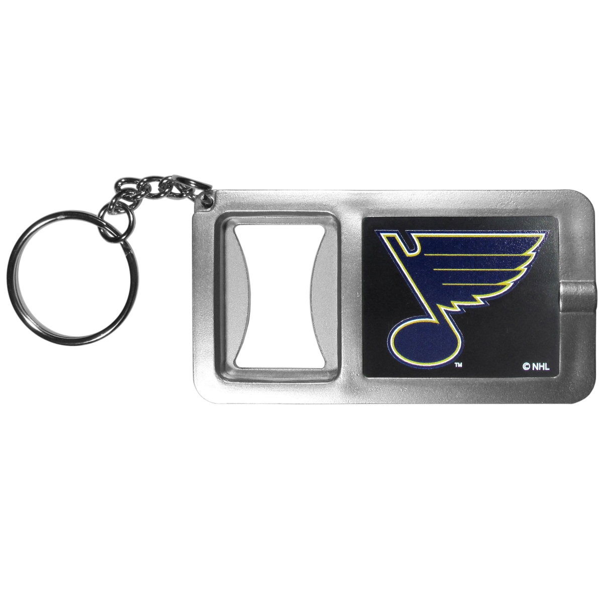 Picture of Siskiyou HFBK15 Unisex NHL State Louis Blues Flashlight Key Chain with Bottle Opener