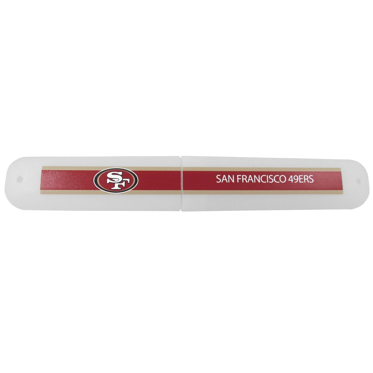 Picture of Siskiyou FTBC075 Unisex NFL San Francisco 49ers Travel Toothbrush Case - One Size