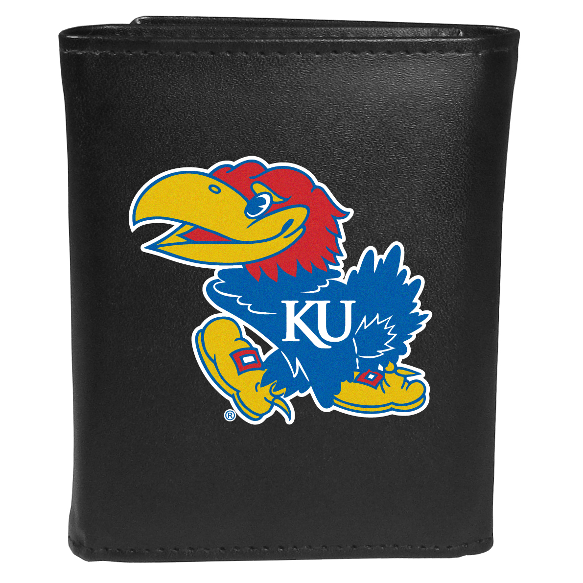 Siskiyou CTRL21 Male NCAA Kansas Jayhawks Tri-fold Logo Large Wallet - One Size