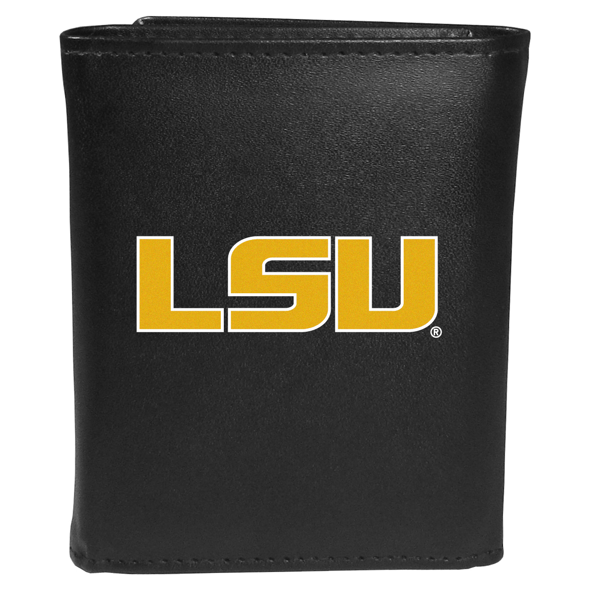 Siskiyou CTRL43 Male NCAA LSU Tigers Tri-fold Logo Large Wallet - One Size