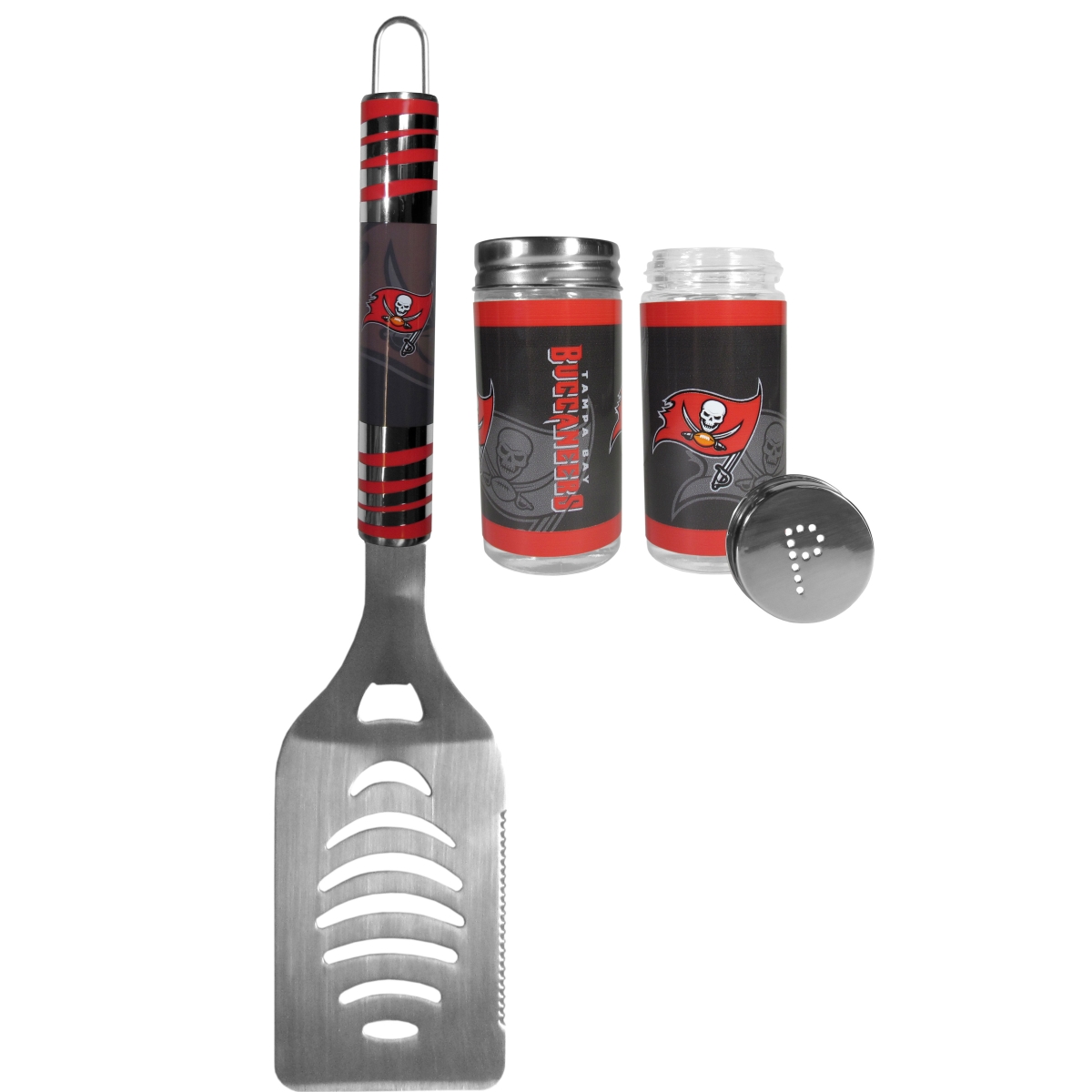 Picture of Siskiyou FTGS030TSP Unisex NFL Tampa Bay Buccaneers Tailgater Spatula & Salt & Pepper Shaker