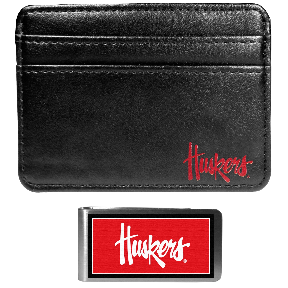 Siskiyou CWW3LMP Unisex NCAA Nebraska Cornhuskers Weekend Wallet & Color Money Clip