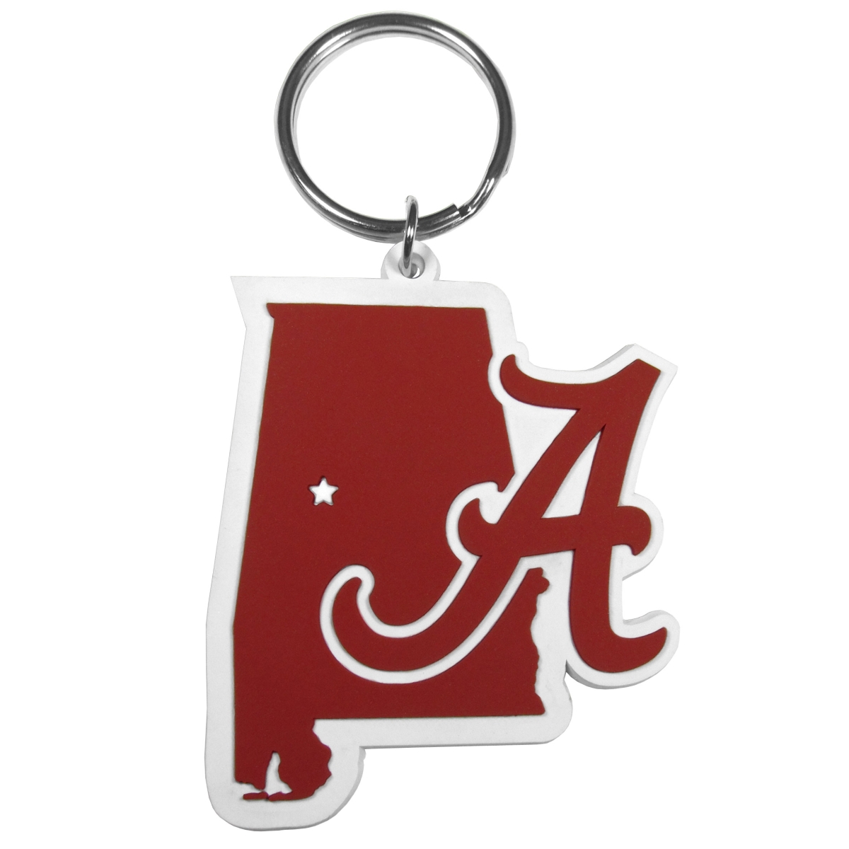 Siskiyou CHPK13 Unisex NCAA Alabama Crimson Tide Home State Flexi Key Chain