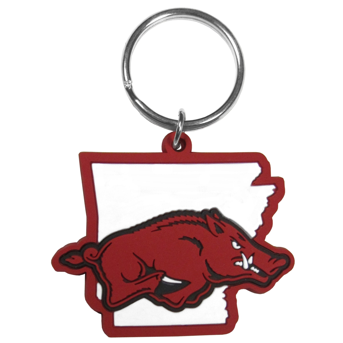 Siskiyou CHPK12 Unisex NCAA Arkansas Razorbacks Home State Flexi Key Chain