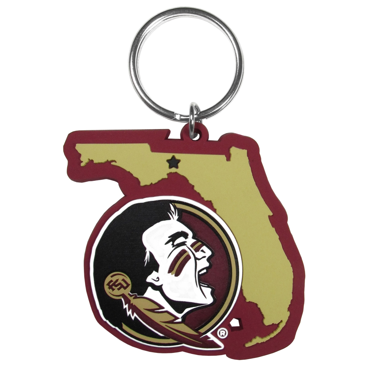 Siskiyou CHPK7 Unisex NCAA Florida State Seminoles Home State Flexi Key Chain