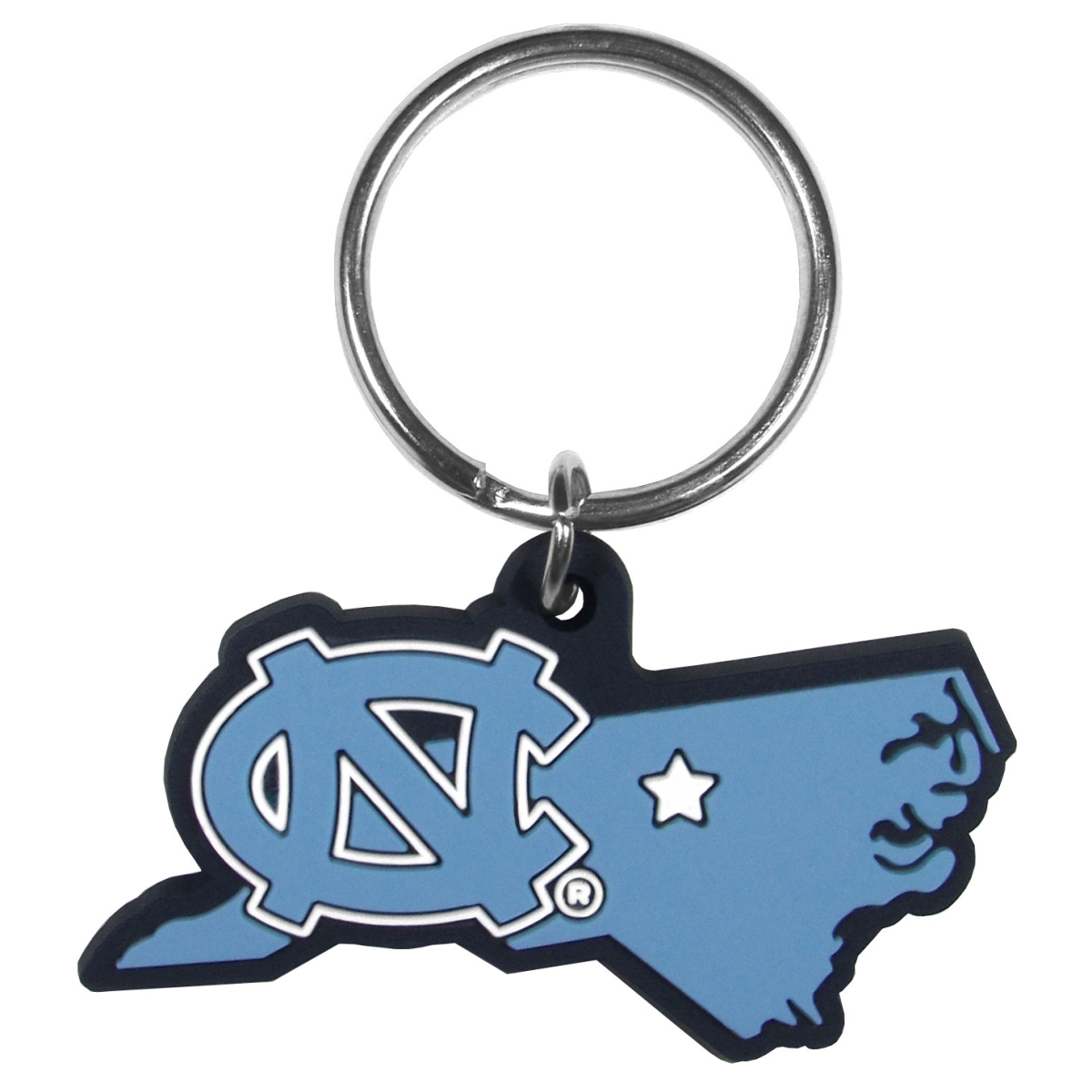 Siskiyou CHPK9 Unisex NCAA North Carolina Tar Heels Home State Flexi Key Chain