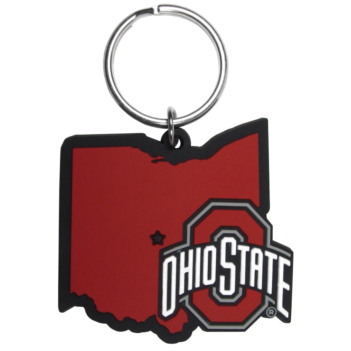 Siskiyou CHPK38 Unisex NCAA Ohio State Buckeyes Home State Flexi Key Chain