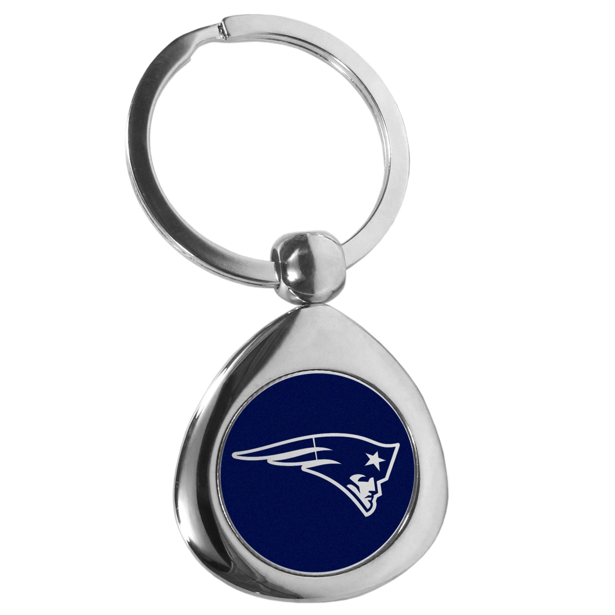 Siskiyou FTKP120 Unisex NFL New England Patriots Round Teardrop Key Chain