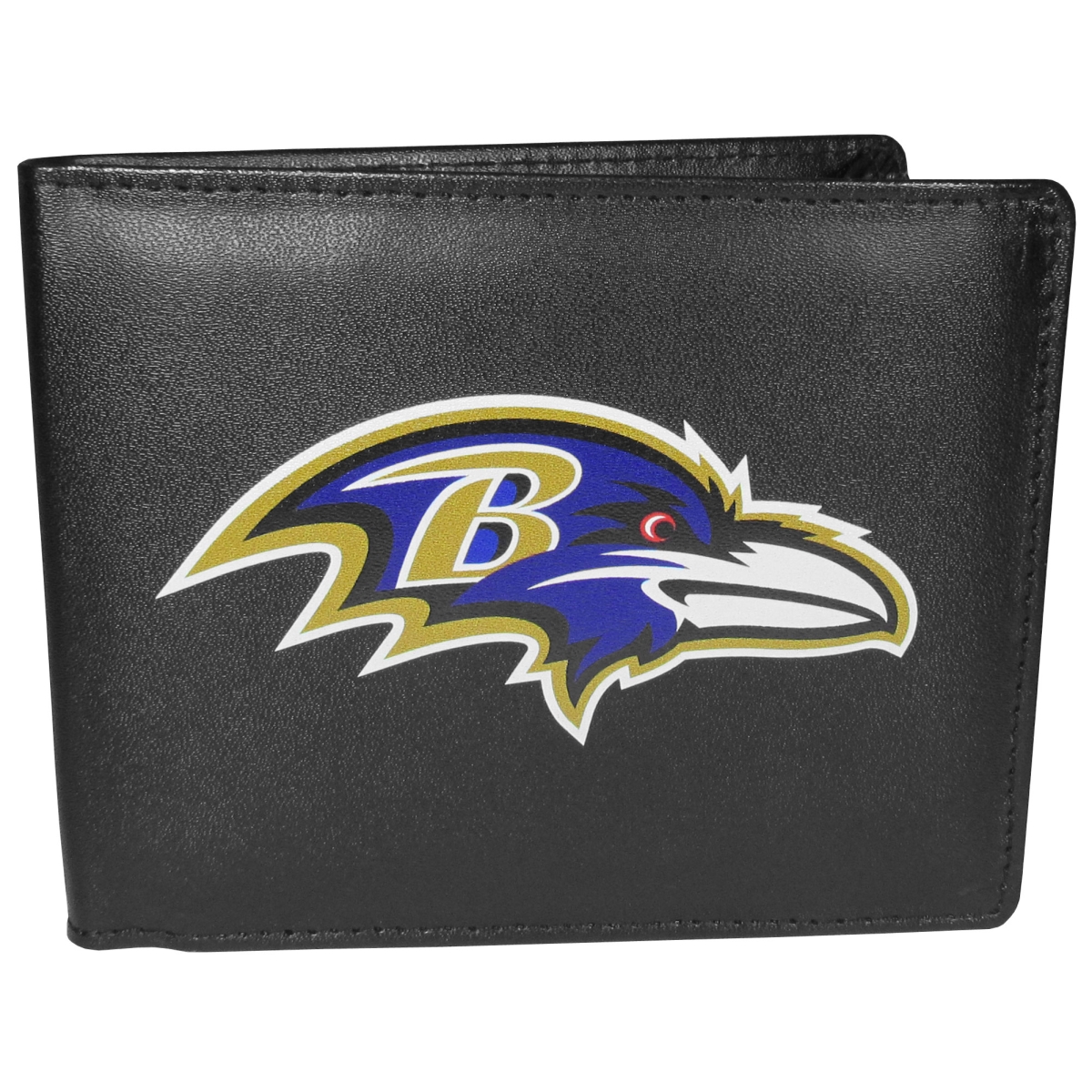 Siskiyou FBIL180 Male NFL Baltimore Ravens Bi-fold Logo Large Wallet - One Size