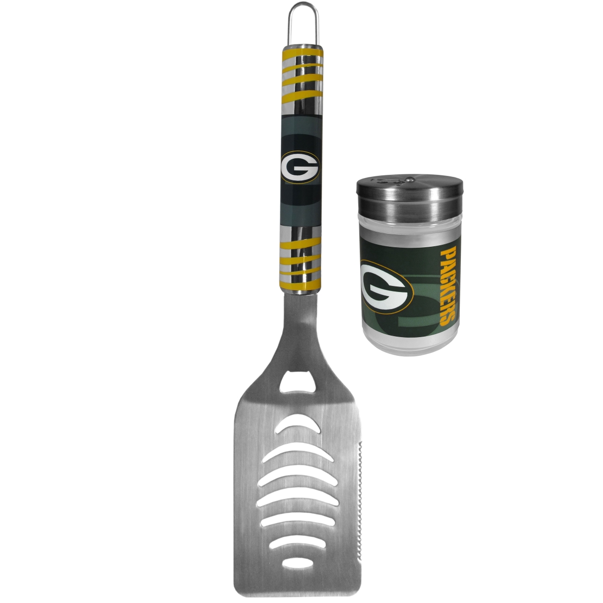 Picture of Siskiyou FTGS115SEA Unisex NFL Green Bay Packers Tailgater Spatula & Season Shaker