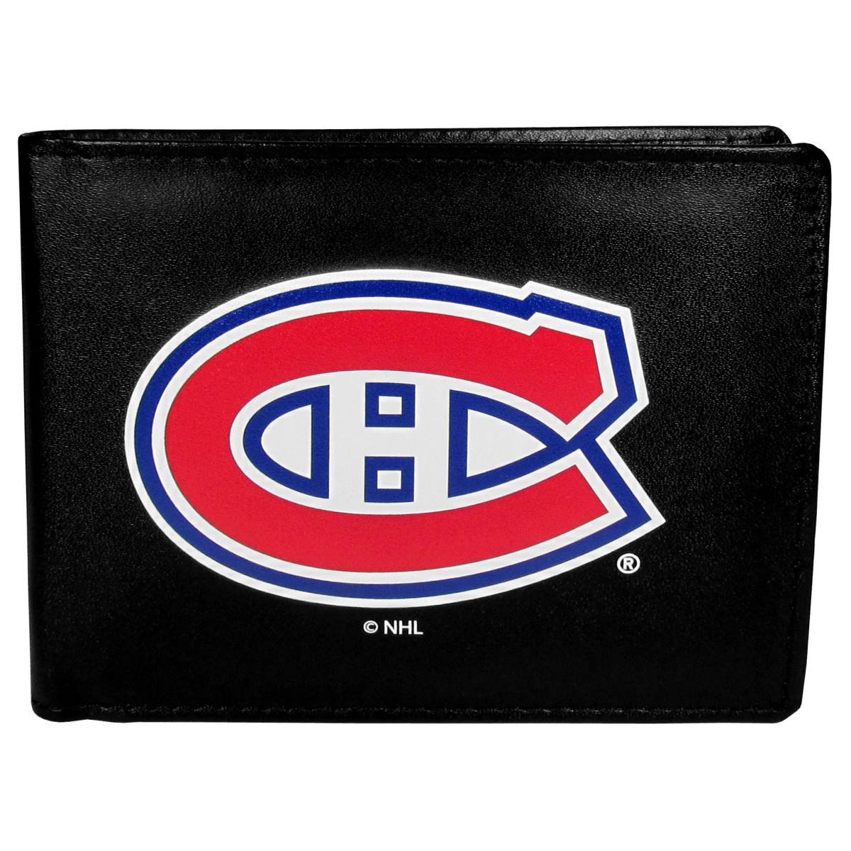 Picture of Siskiyou HLBF30 Male NHL Montreal Canadiens Leather Bi-fold Logo Large Wallet - One Size