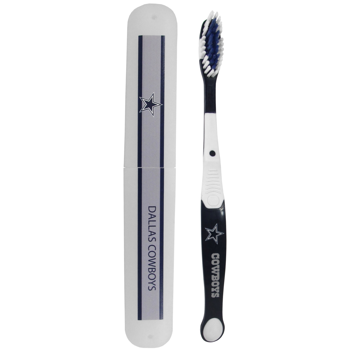 Picture of Siskiyou FTBR055TBC NFL Dallas Cowboys Toothbrush & Travel Case - One Size