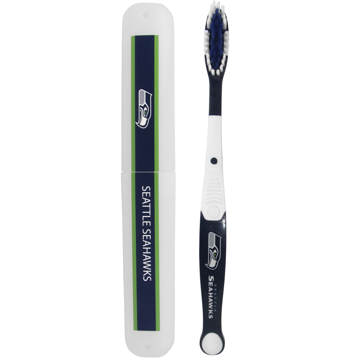 Picture of Siskiyou FTBR155TBC NFL Seattle Seahawks Toothbrush & Travel Case - One Size