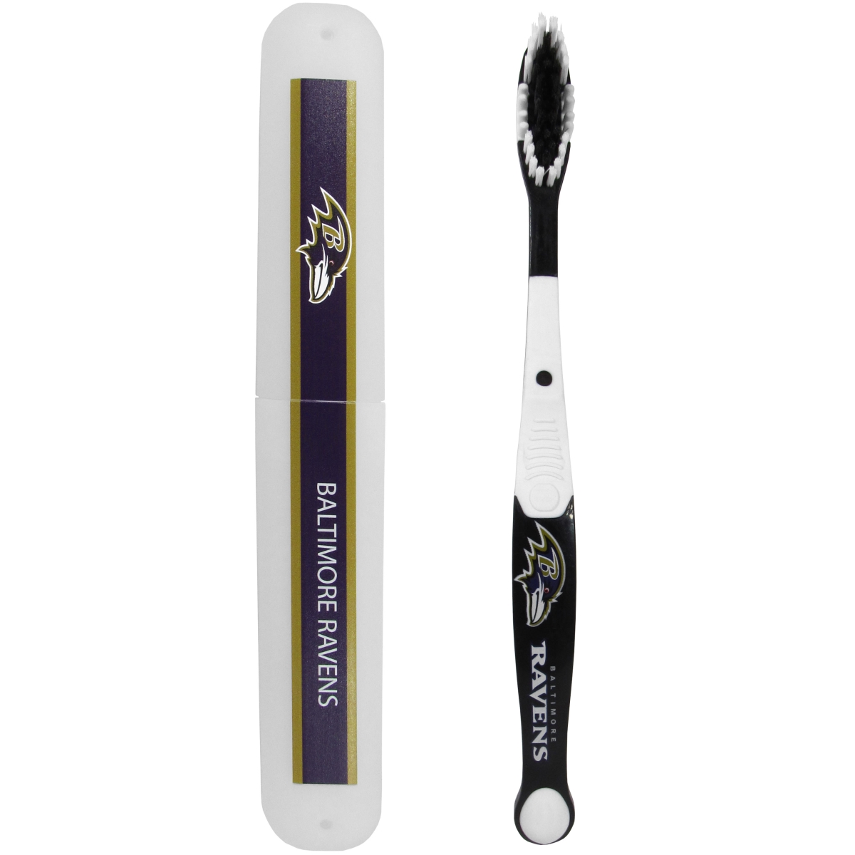 Picture of Siskiyou FTBR180TBC NFL Baltimore Ravens Toothbrush & Travel Case - One Size