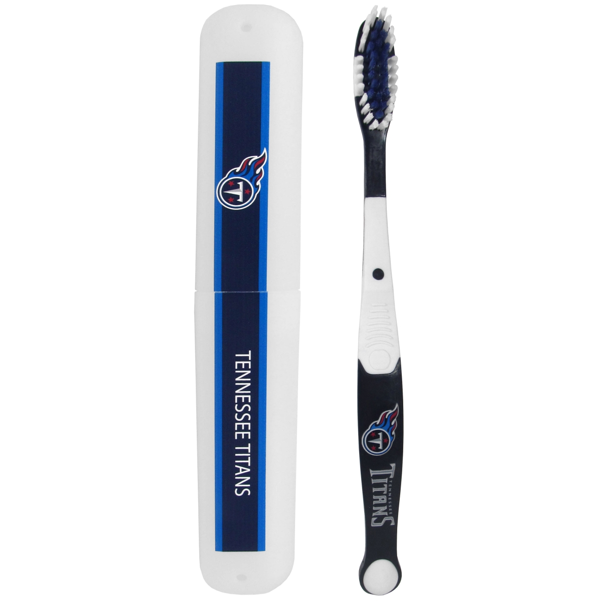 Picture of Siskiyou FTBR185TBC NFL Tennessee Titans Toothbrush & Travel Case - One Size