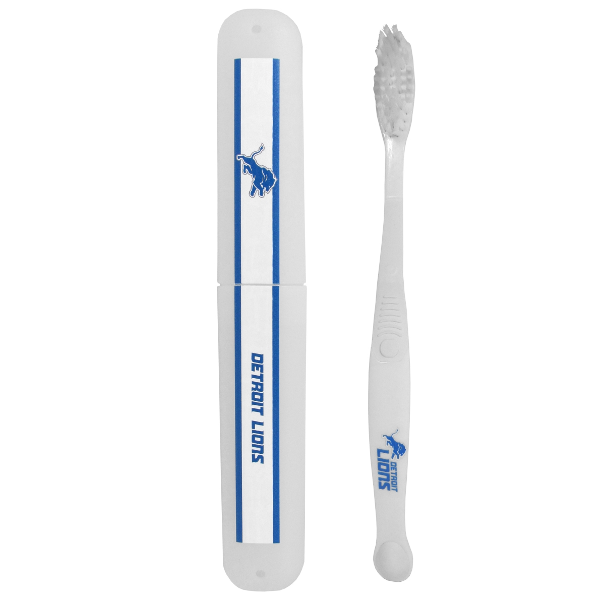 Picture of Siskiyou FTBR105TBC Unisex NFL Detroit Lions Toothbrush & Travel Case - One Size