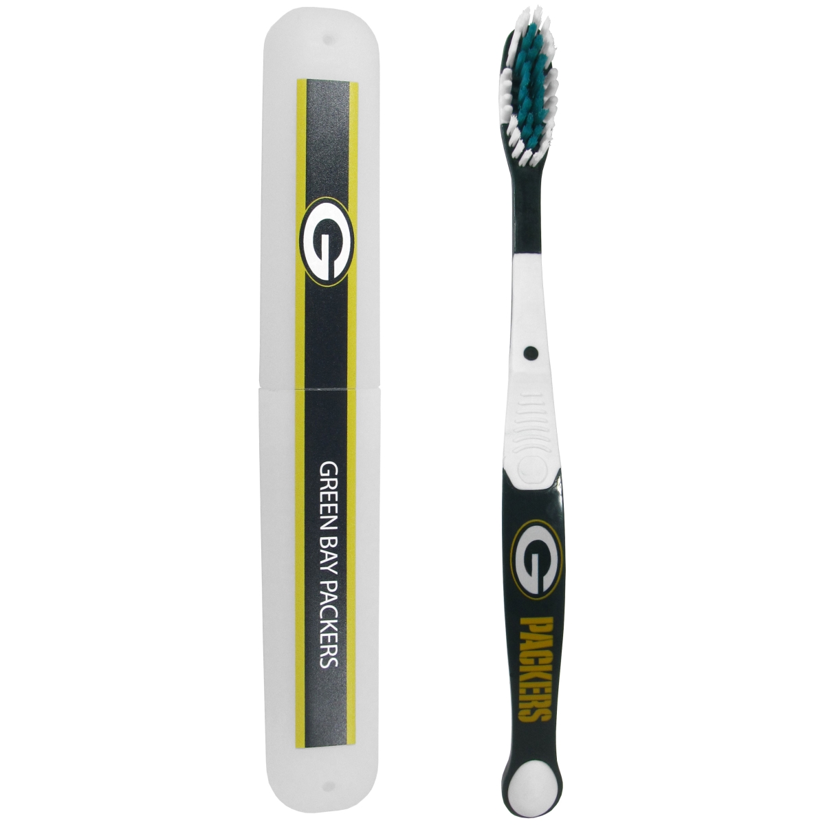 Picture of Siskiyou FTBR115TBC Unisex NFL Green Bay Packers Toothbrush & Travel Case - One Size