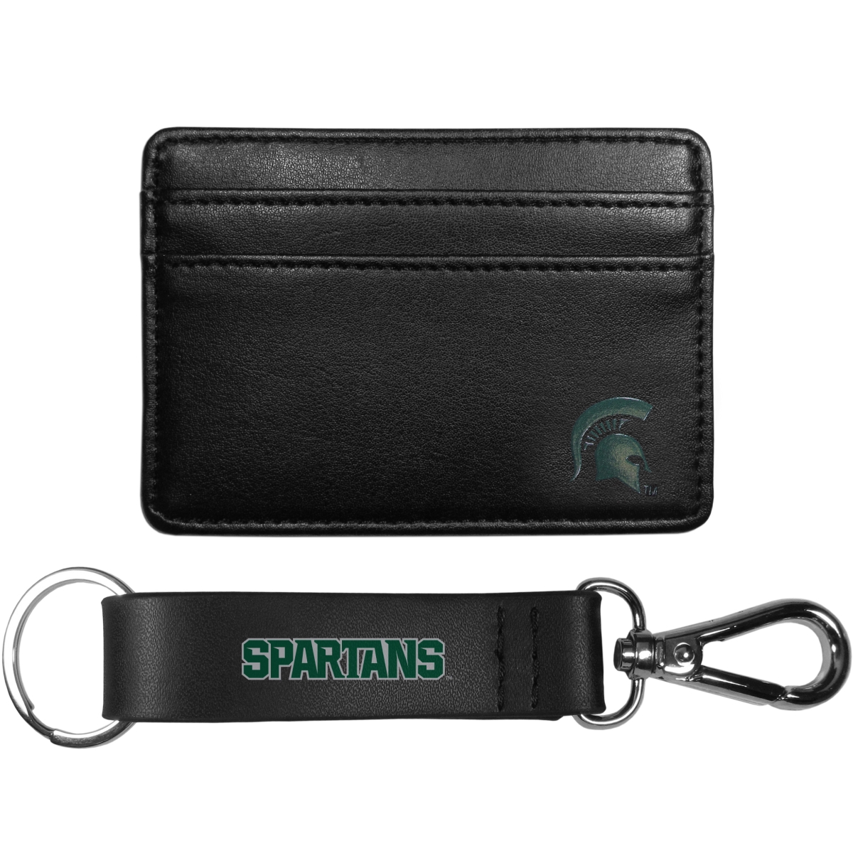 Siskiyou CWW41KCS Unisex NCAA Michigan State Spartans Weekend Wallet & Strap Key Chain - One Size