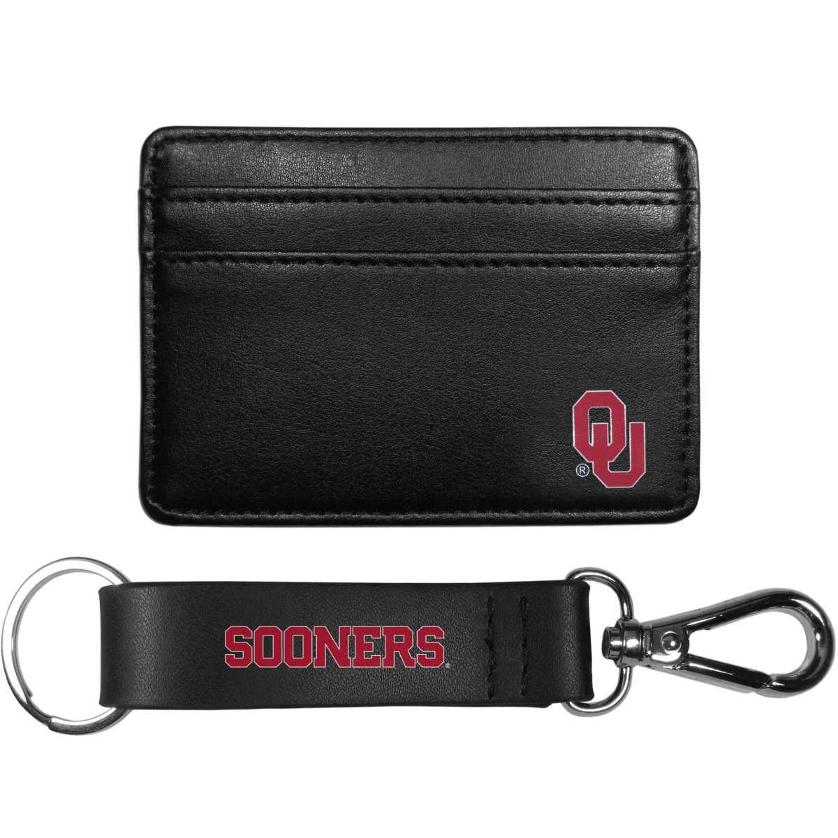 Siskiyou CWW48KCS Unisex NCAA Oklahoma Sooners Weekend Wallet & Strap Key Chain - One Size