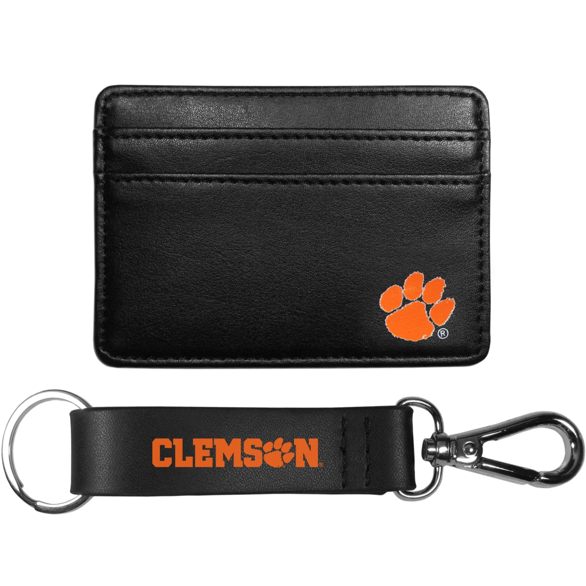 Siskiyou CWW69KCS Unisex NCAA Clemson Tigers Weekend Wallet & Strap Key Chain - One Size