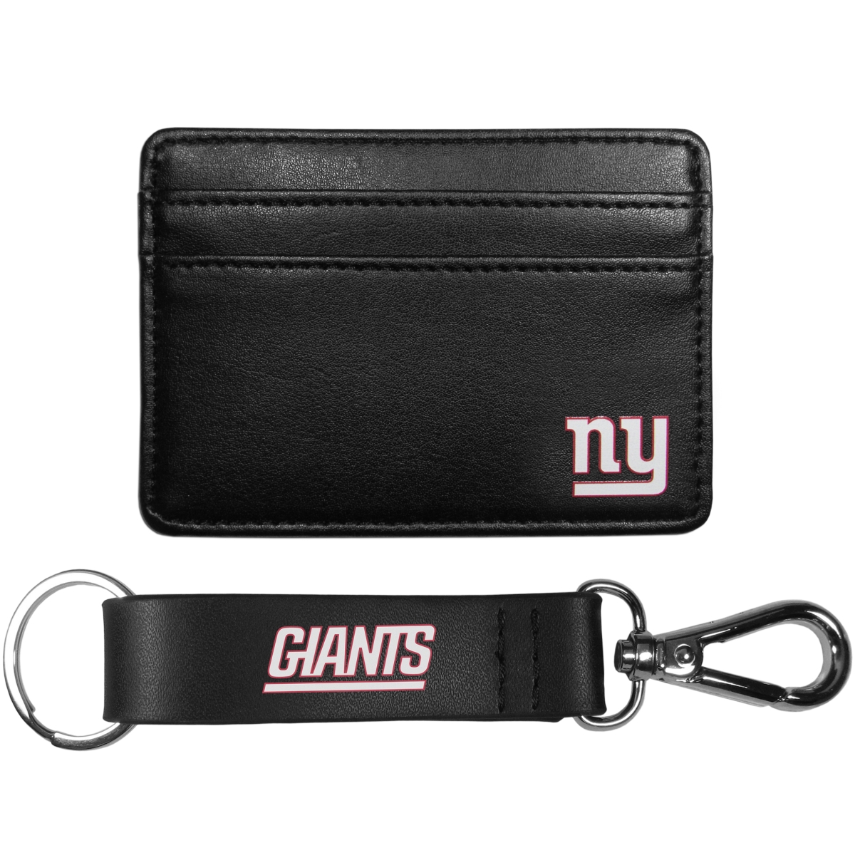 Siskiyou FWW090KCS Unisex NFL New York Giants Weekend Wallet & Strap Key Chain - One Size