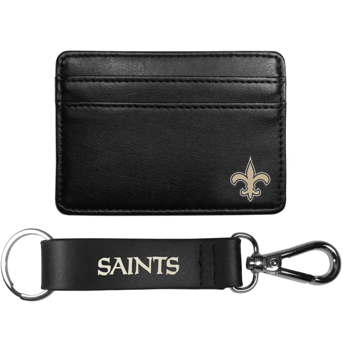 Siskiyou FWW150KCS Unisex NFL New Orleans Saints Weekend Wallet & Strap Key Chain - One Size