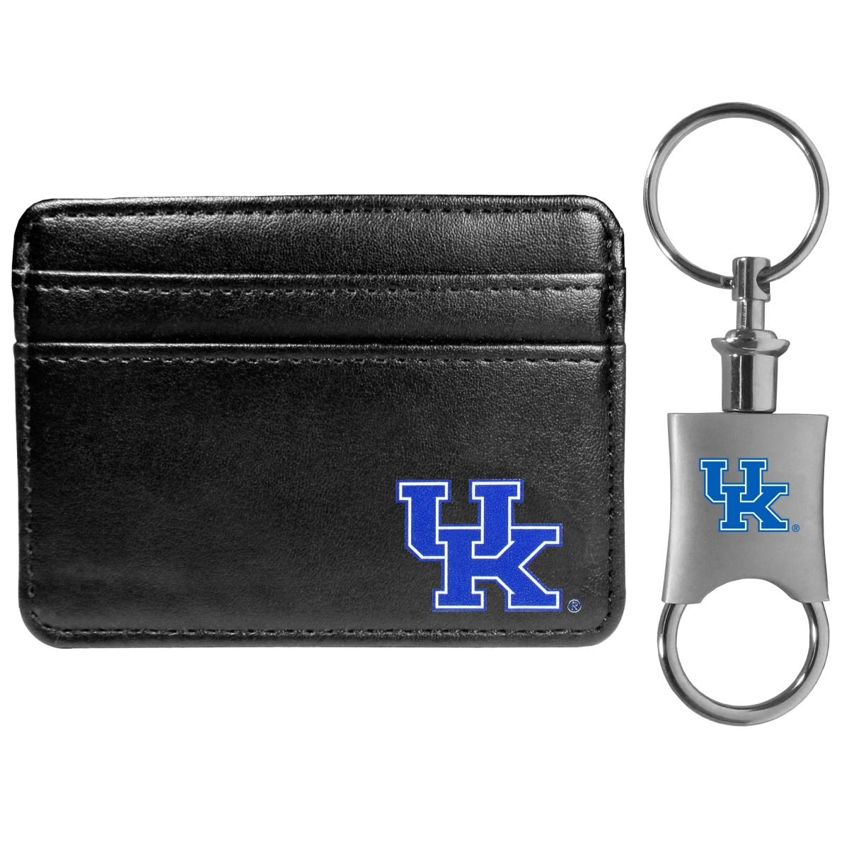 Siskiyou CWW35KPV Unisex NCAA Kentucky Wildcats Weekend Wallet & Valet Key Chain - One Size