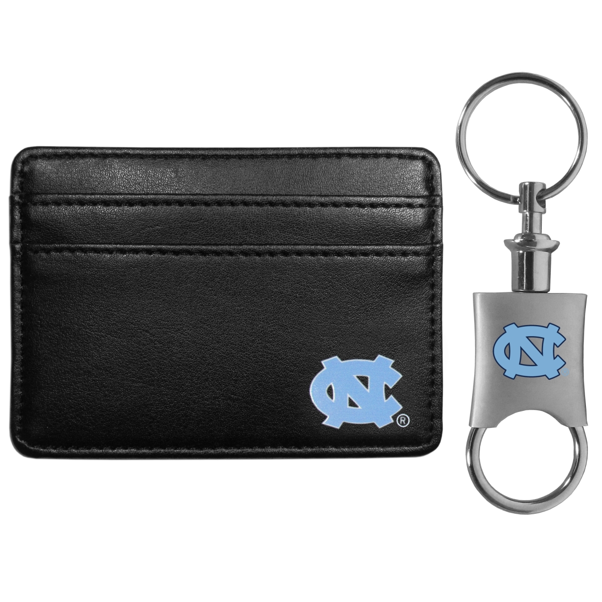 Siskiyou CWW9KPV Unisex NCAA North Carolina Tar Heels Weekend Wallet & Valet Key Chain - One Size