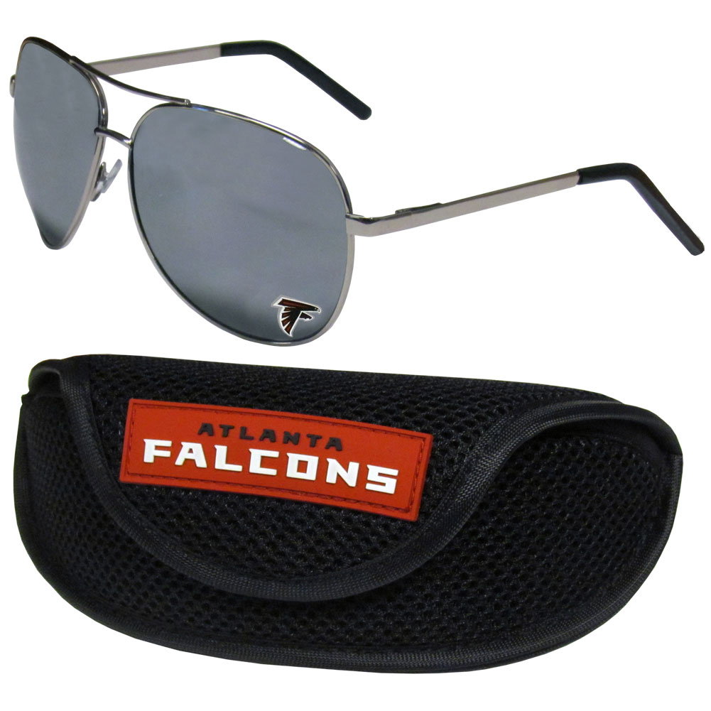 Picture of Siskiyou FASG070SC Unisex NFL Atlanta Falcons Aviator Sunglasses & Sports Case - One Size