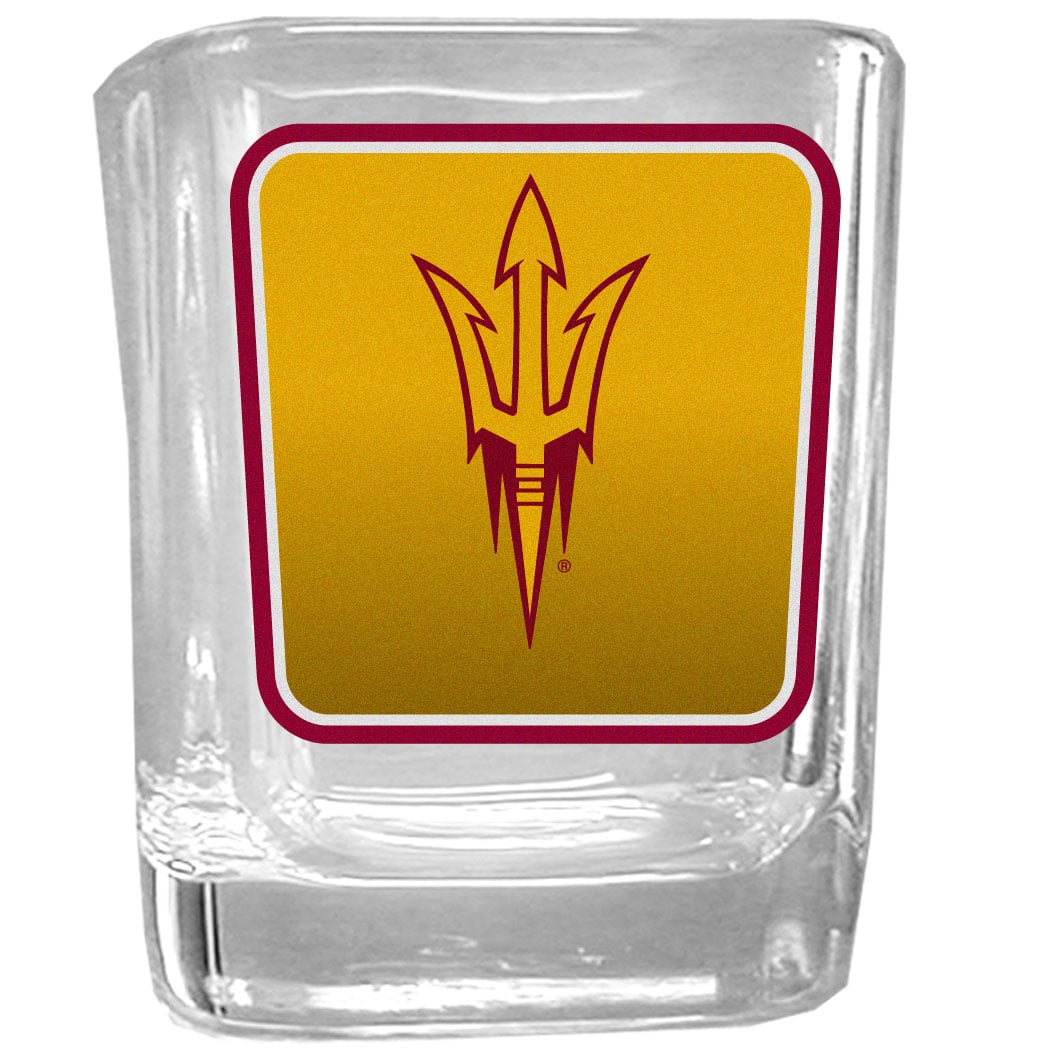 Arizona State Sun Devils Shot Glass - Clear - 2 oz - Set of 2 - Thick Glass