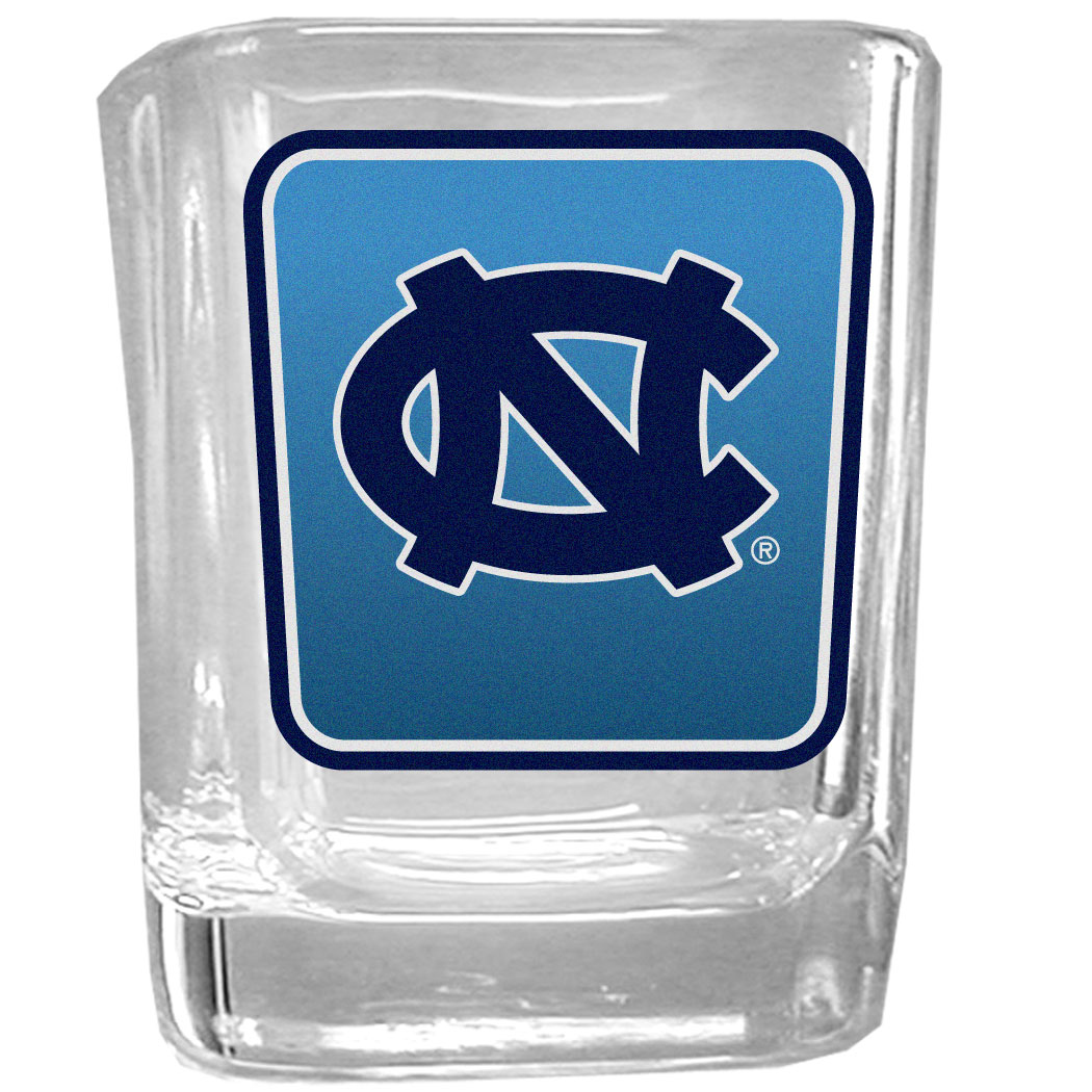 Siskiyou CSQP9 Unisex NCAA North Carolina Tar Heels Square Glass Shot Glass