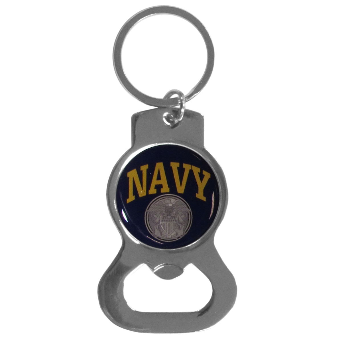 Picture of Siskiyou SKB17C Unisex Military&#44; Patriotic & Firefighter Navy Bottle Opener Key Chain - One Size