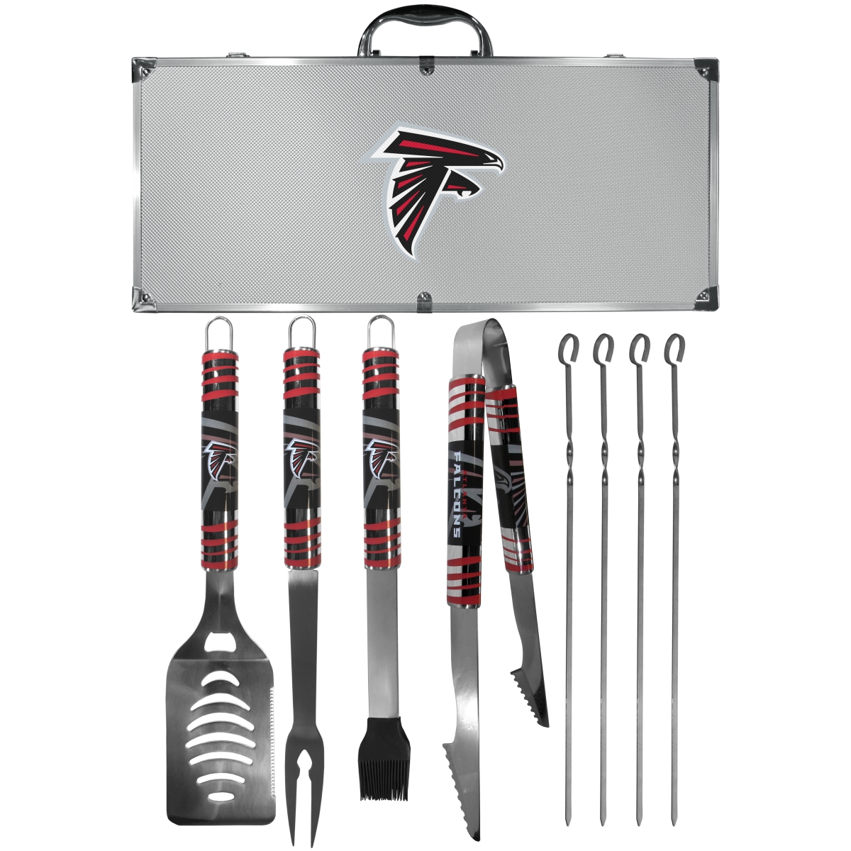 Siskiyou F8BQ070 Unisex NFL Atlanta Falcons 8 Piece Tailgater BBQ Set