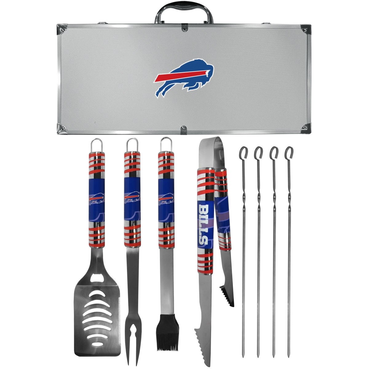 Siskiyou F8BQ015 Unisex NFL Buffalo Bills 8 Piece Tailgater BBQ Set
