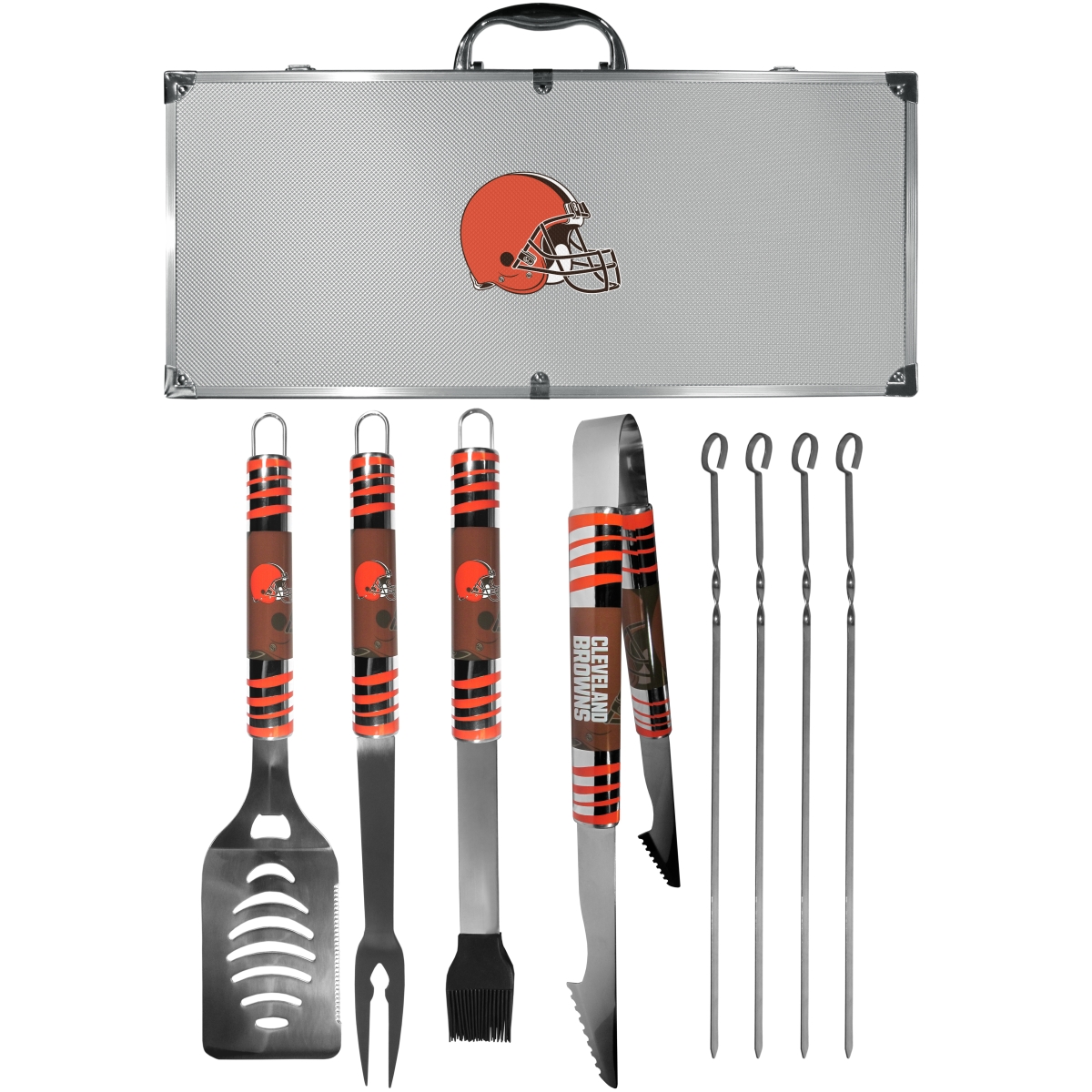 Siskiyou F8BQ025 Unisex NFL Cleveland Browns 8 Piece Tailgater BBQ Set
