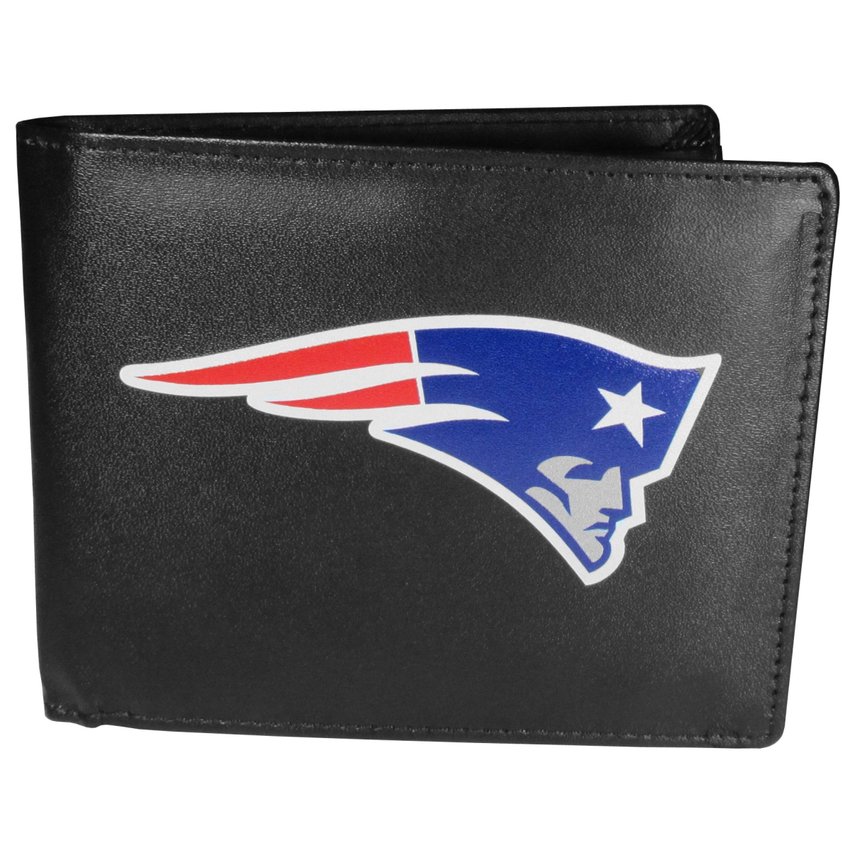 Siskiyou FBIL120 Male NFL New England Patriots Bi-fold Logo Large Wallet - One Size