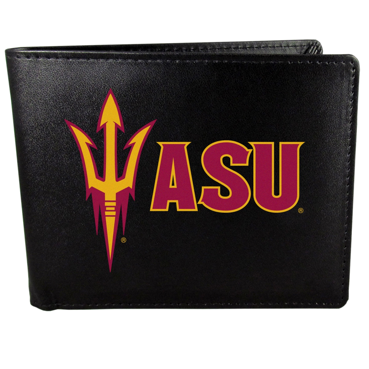 Siskiyou CBIL68 Male NCAA Arizona State Sun Devils Bi-fold Logo Large Wallet - One Size