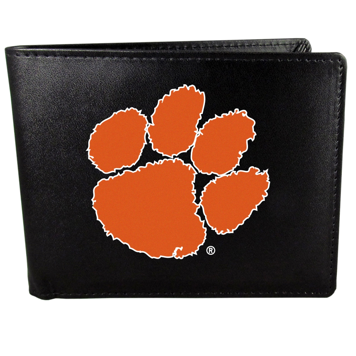 Siskiyou  Male NCAA Clemson Tigers Bi-fold Logo Large Wallet - One Size