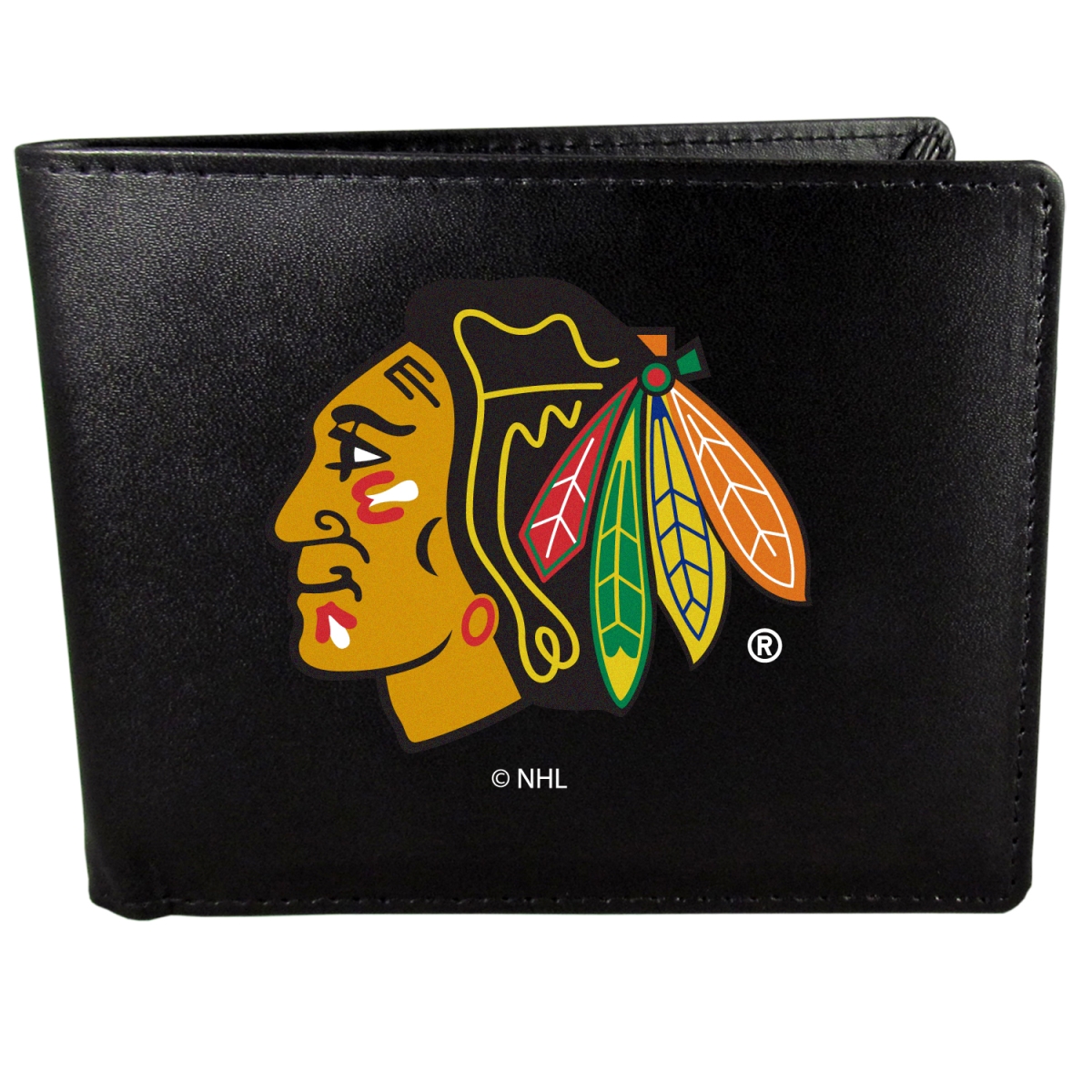 Picture of Siskiyou HBIL10 Male NHL Chicago Blackhawks Bi-fold Logo Large Wallet - One Size