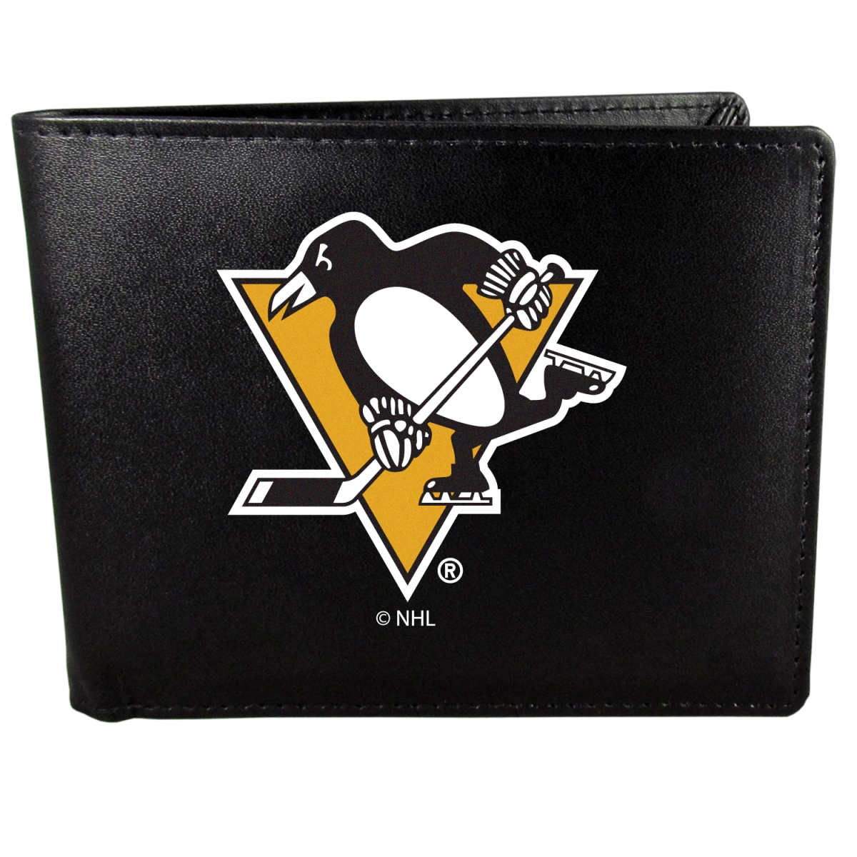 Picture of Siskiyou HBIL100 Male NHL Pittsburgh Penguins Bi-fold Logo Large Wallet - One Size
