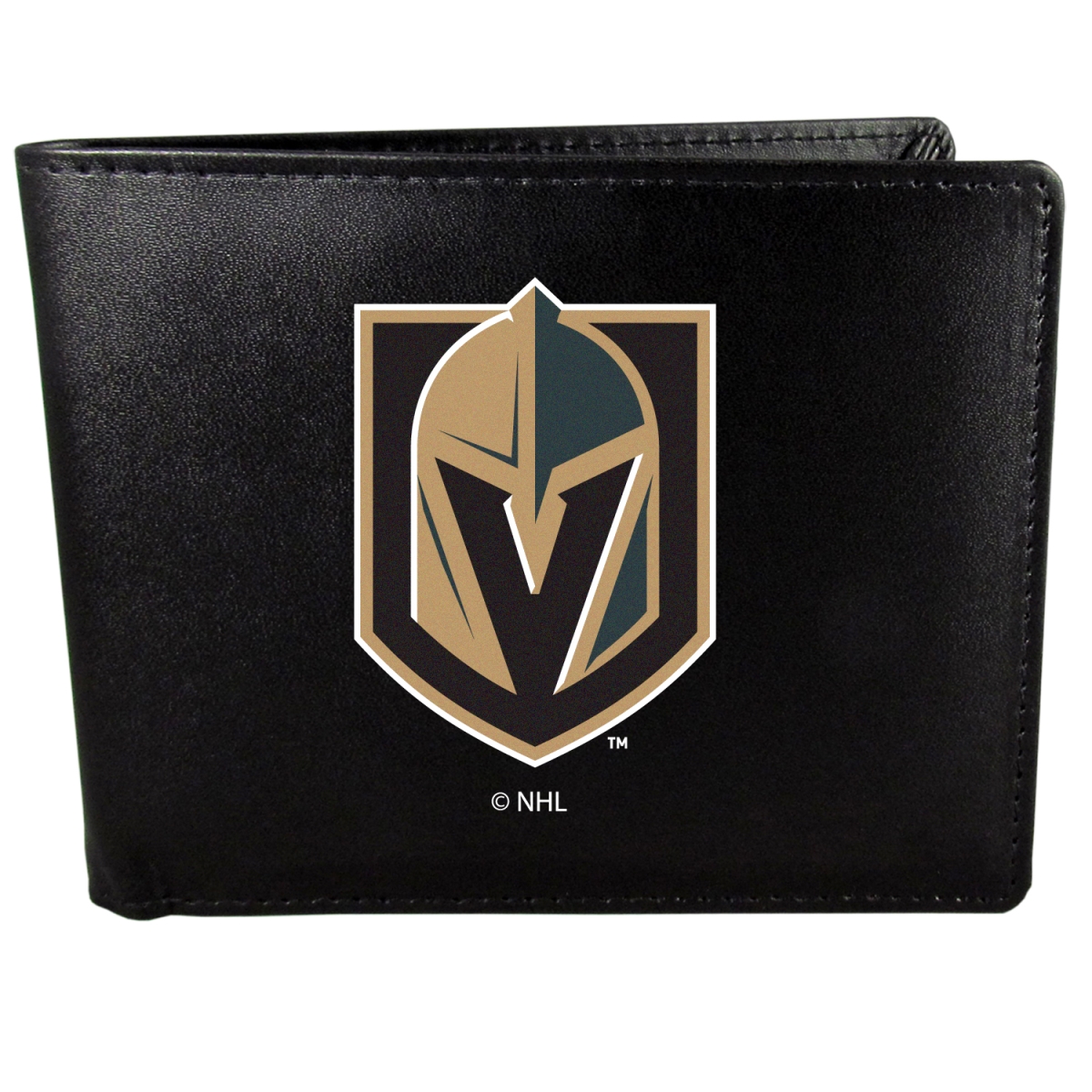 Picture of Siskiyou HBIL165 Male NHL Vegas Golden Knights Bi-fold Logo Large Wallet - One Size